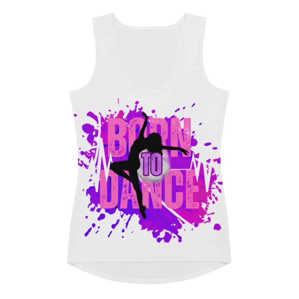 Born to Dance Her Silhouette Huge Print Tank product image (3)