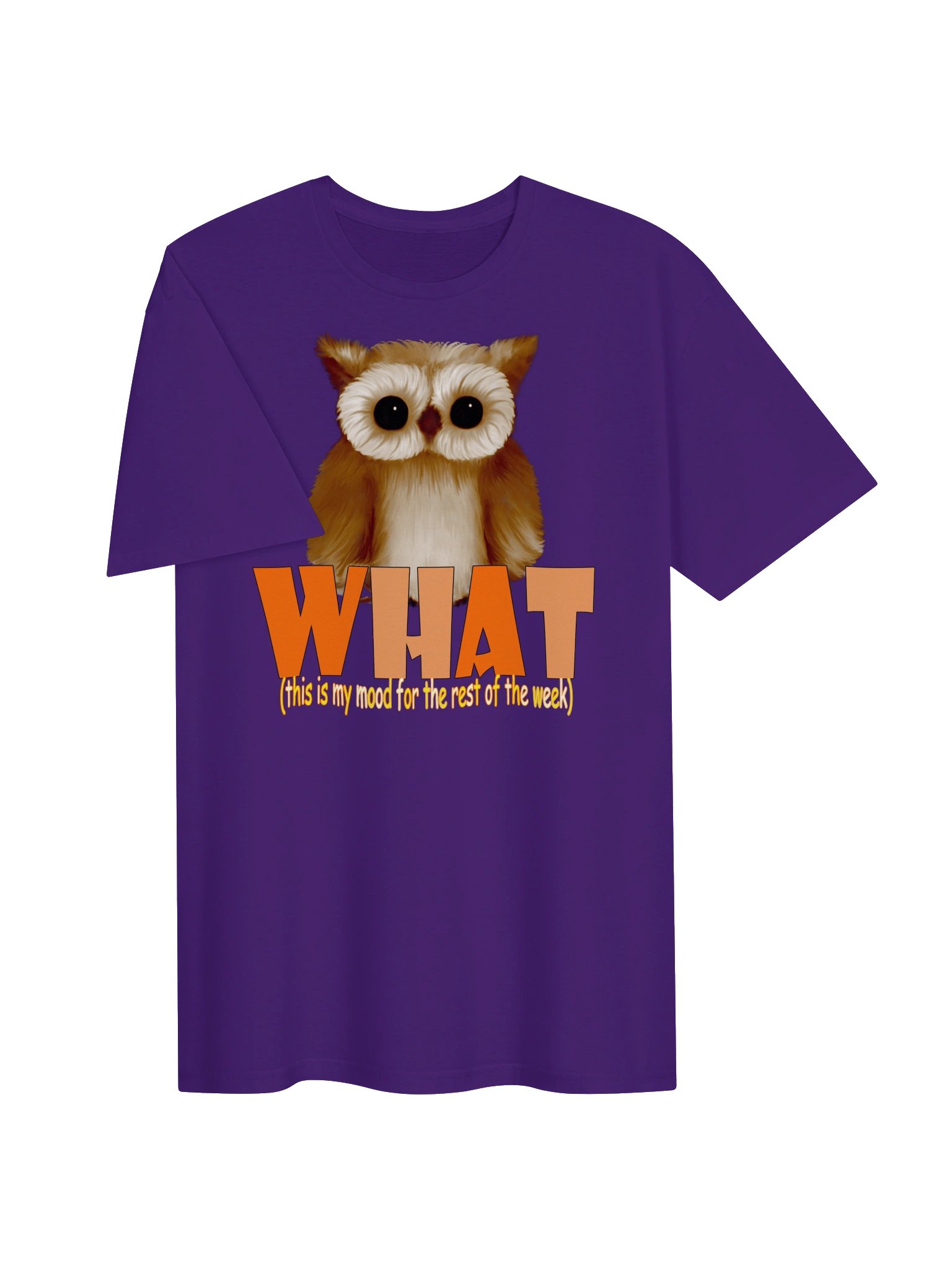 Owl "WHAT" T-Shirt. Unisex Gildan Softstyle T-Shirt product image (2)