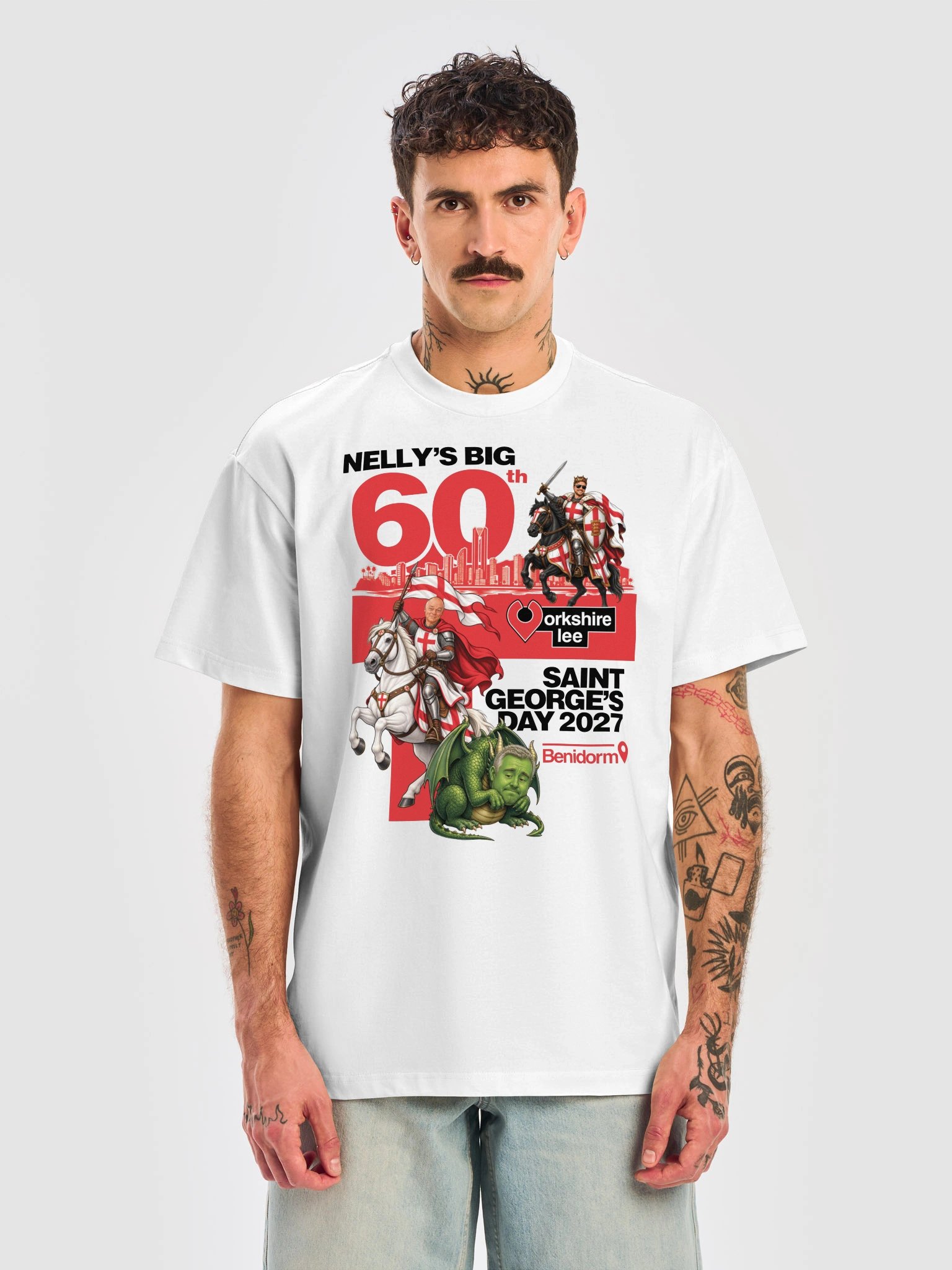 Nelly's 60th Saint George's Day oversized heavyweight t-shirt product image (5)