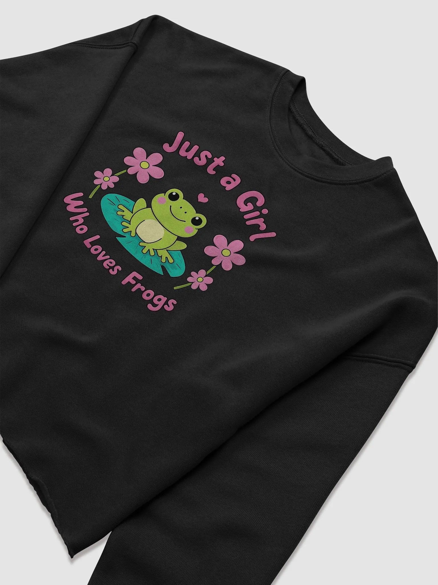 Frog Love Fleece Crop Sweatshirt Bella+Canvas (Women's) product image (5)