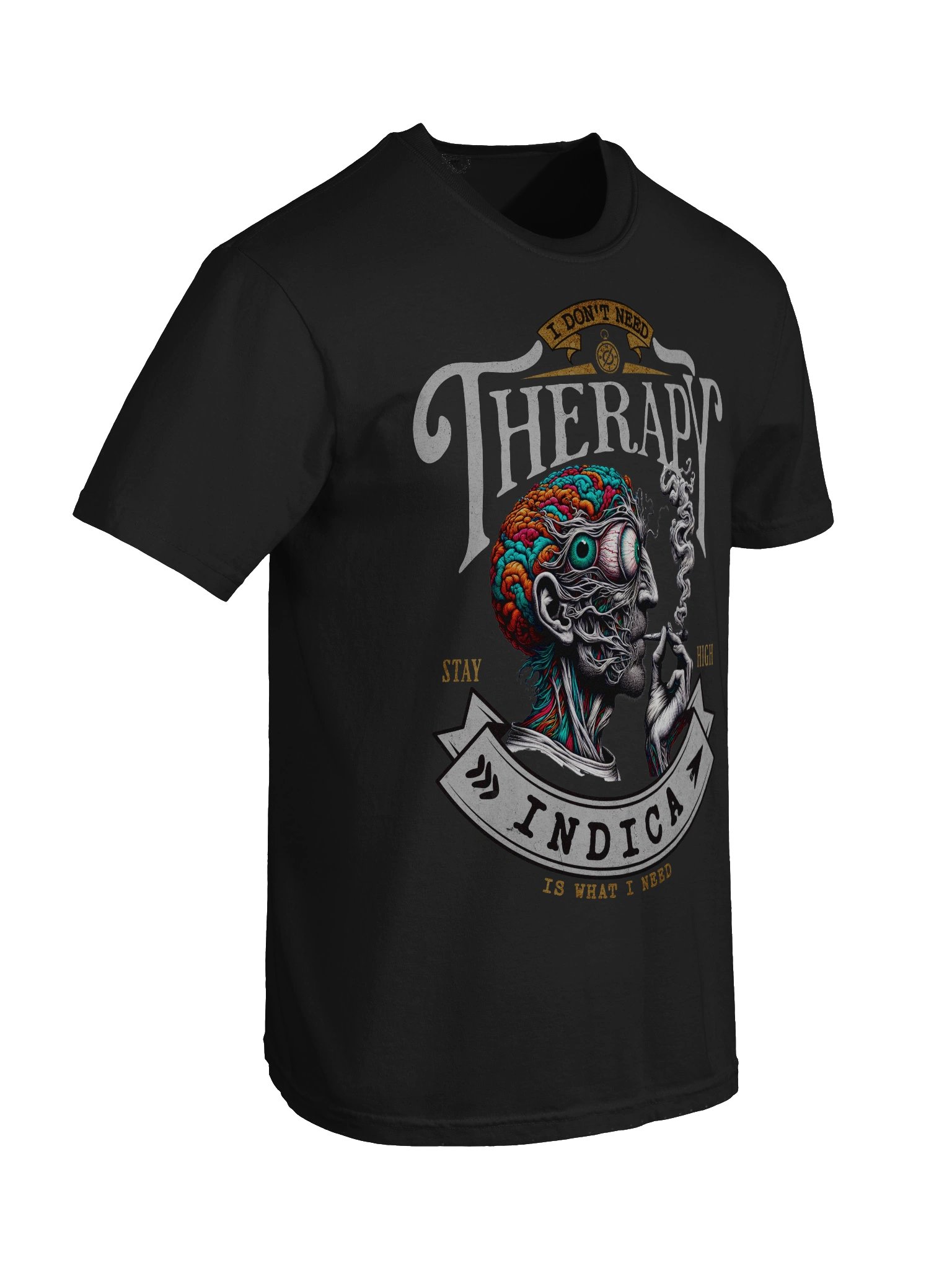 Psychedelic Mind - I Don't Need Therapy INDICA - Heavyweight T-Shirt product image (4)