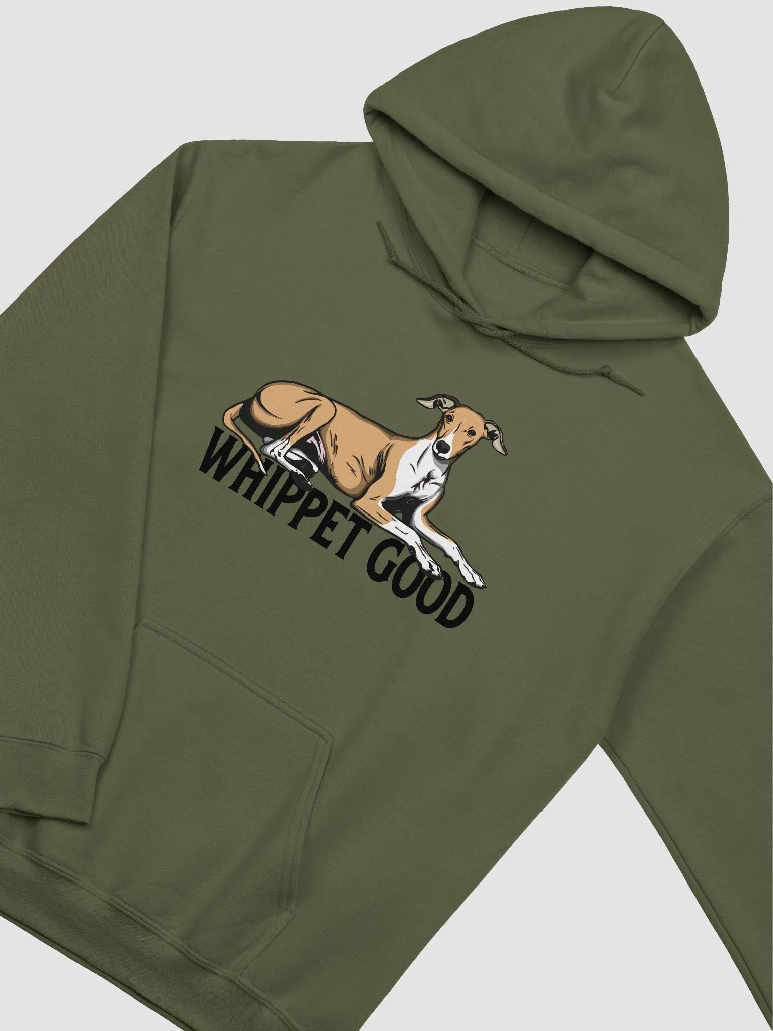 Whippet Good Hooded Sweatshirt of a Whippet(Fawn) | Funny Hoodie for Whippet Paw-rents product image (5)