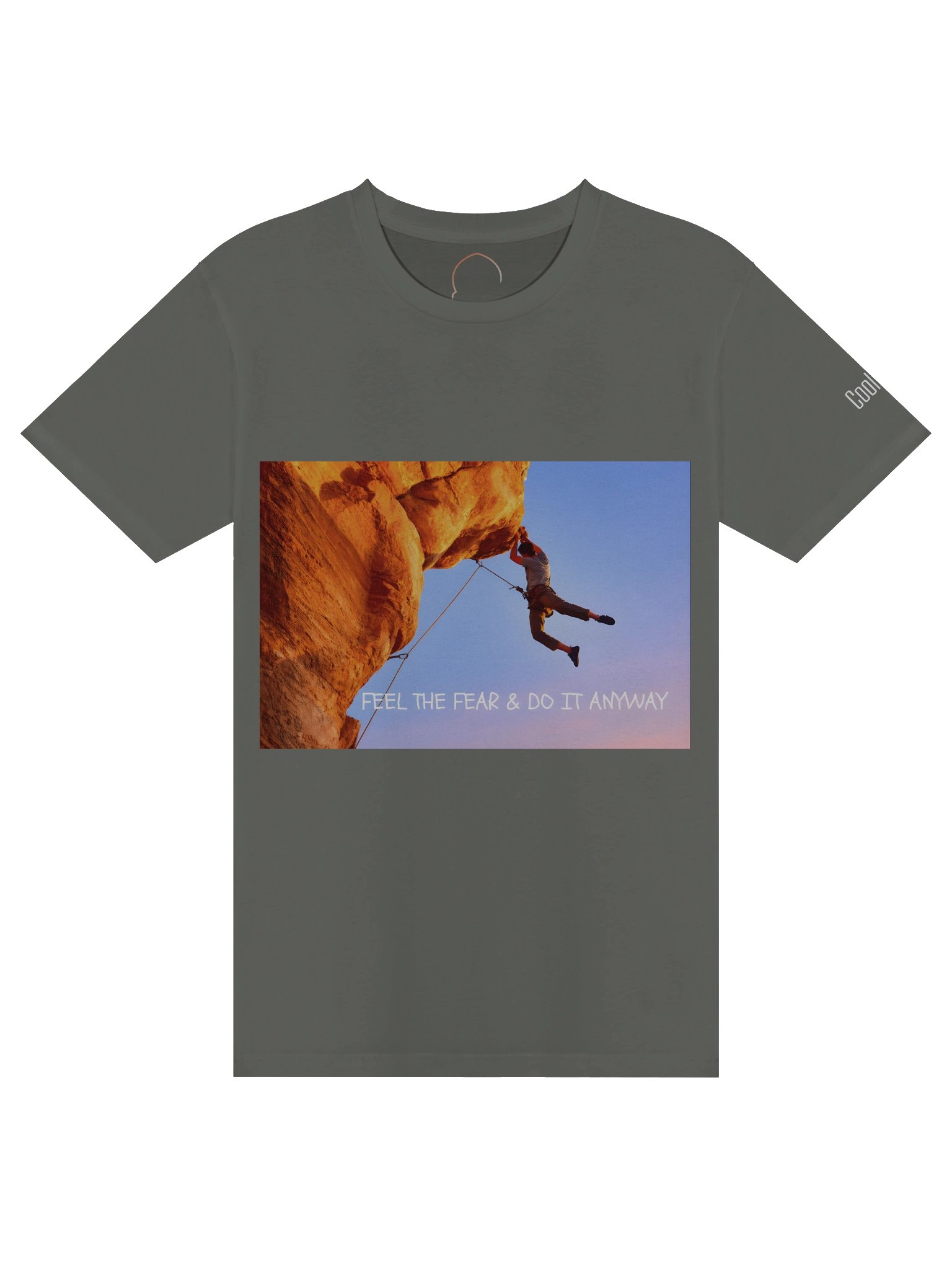 Feel the Fear Unisex T-Shirt – Rock Climbing Motivation Premium Tee product image (1)