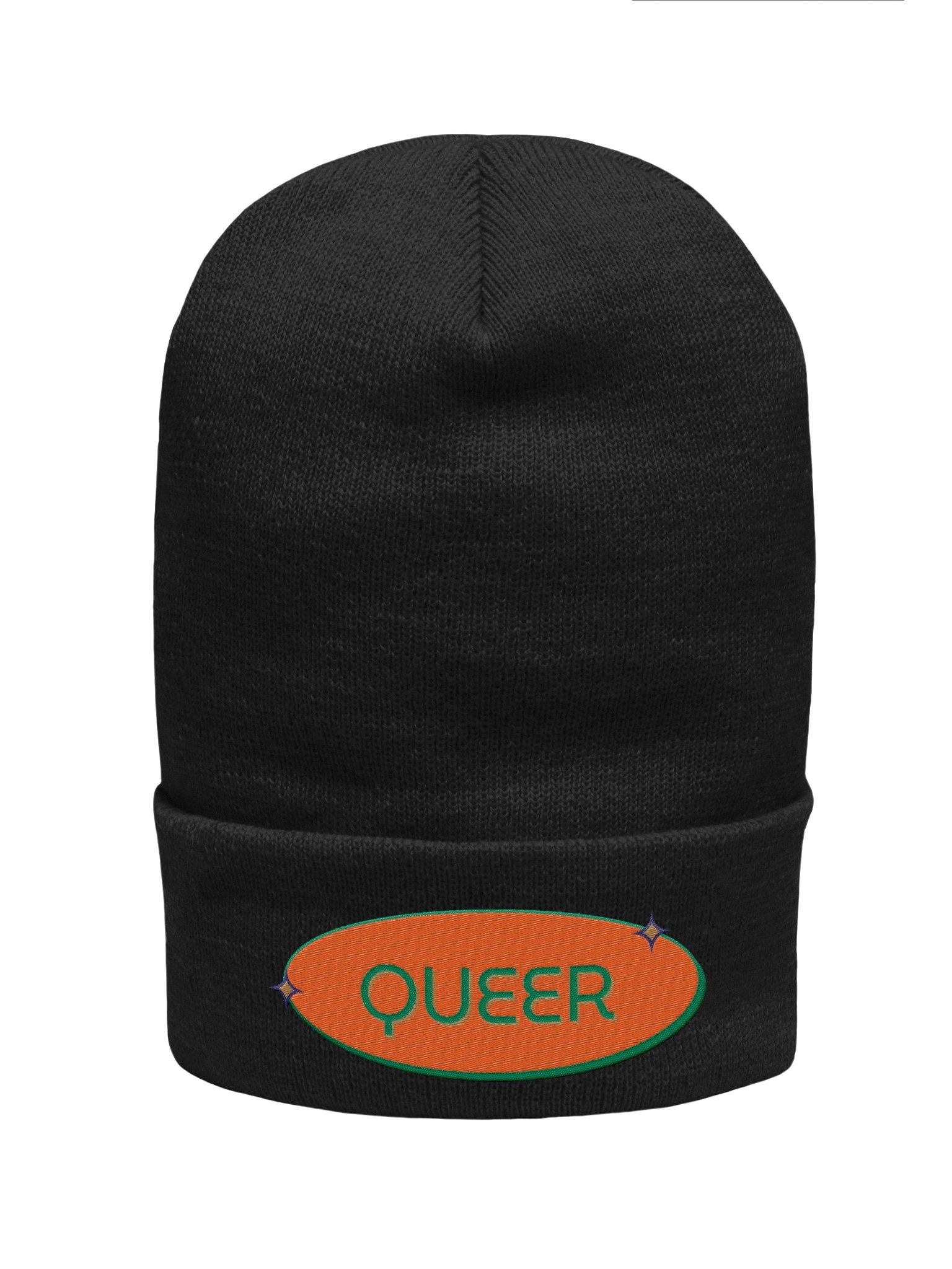 Queer Sparkle Cuffed Beanie product image (4)