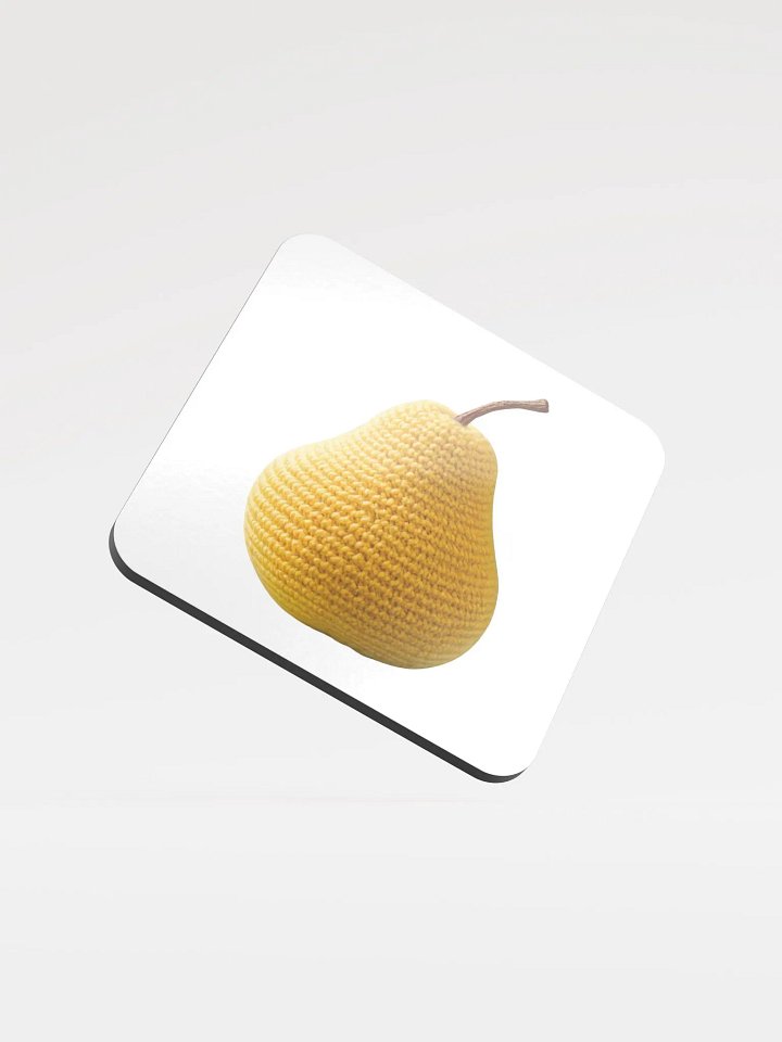 CozyAvocado Glossed Cork Coaster Pear #2 product image (1)
