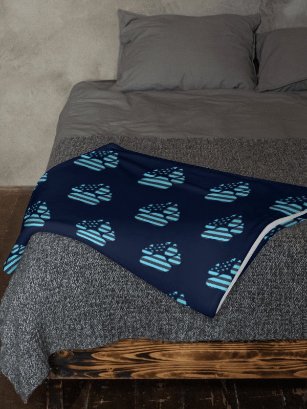 Paw Print Throw Blanket product image (1)