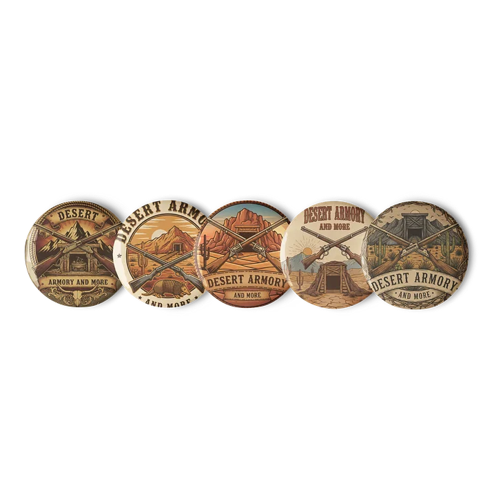 Desert Armory And More Pins, SET of 5 product image (1)