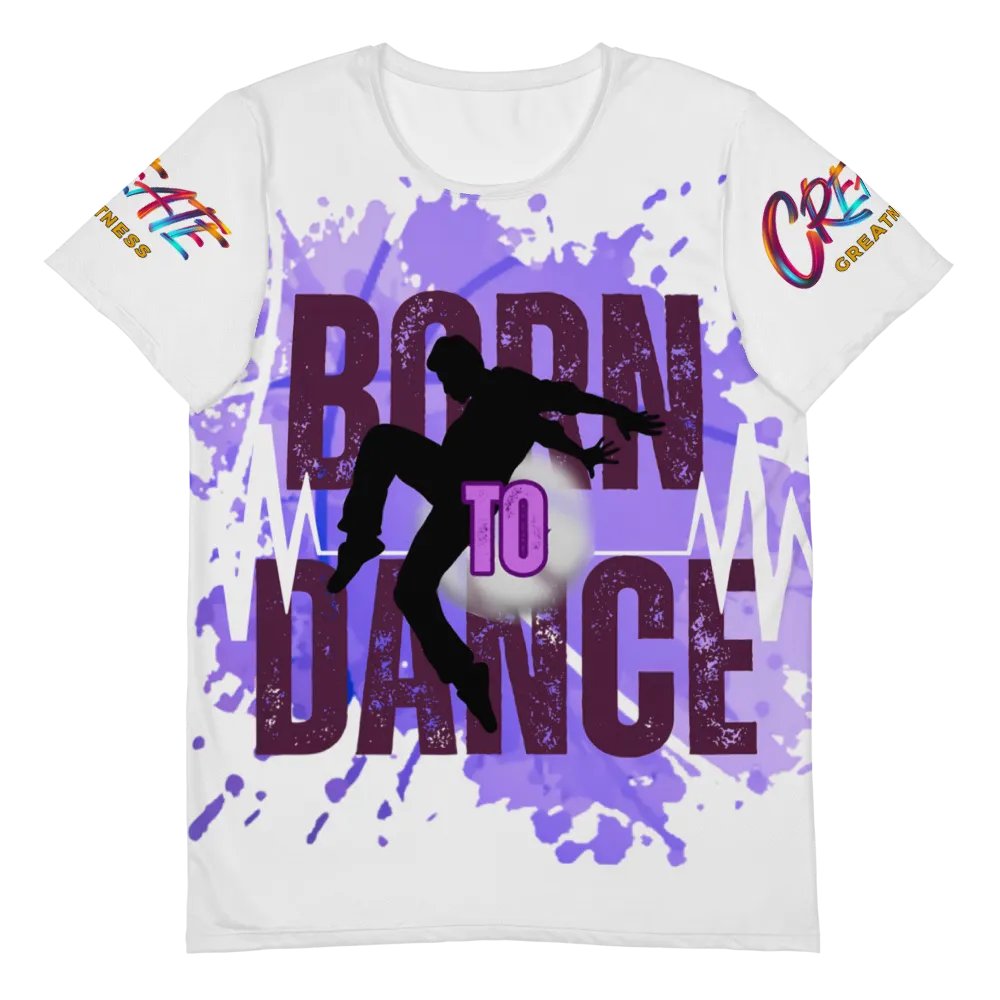 Born to Dance His Silhouette Huge Print Athletic Tee product image (4)