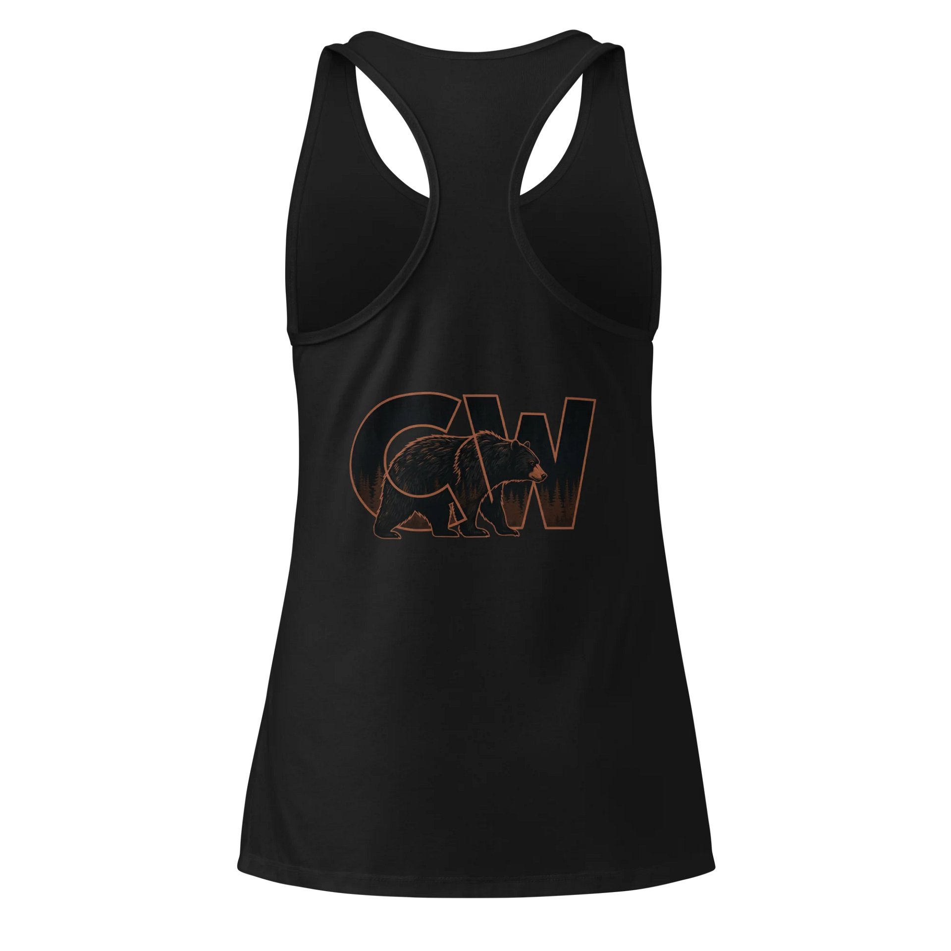 Happy Black Bear Day Racerback Tank product image (6)