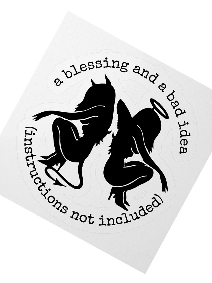 instructions not included Kiss Cut Sticker product image (5)