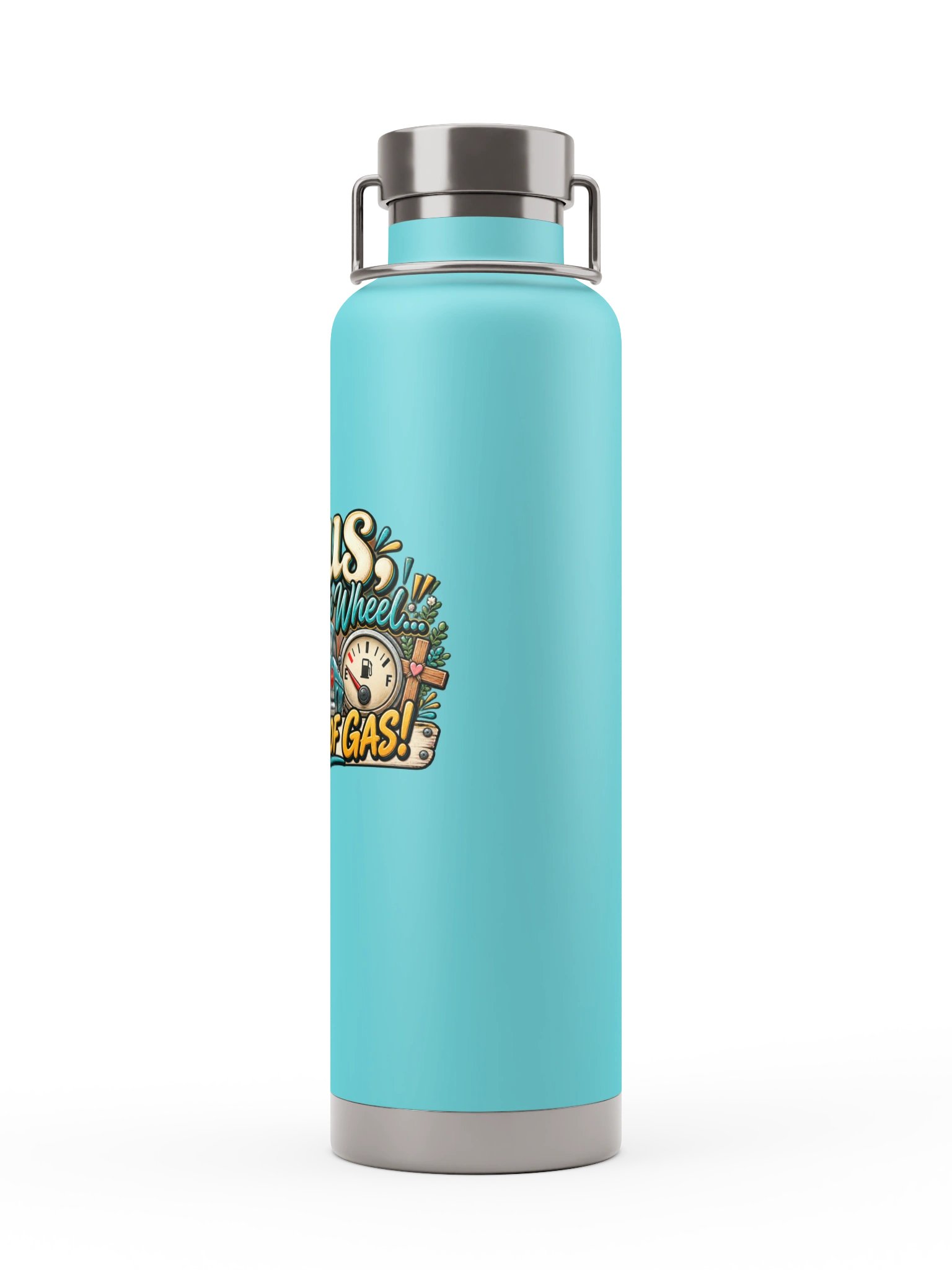Jesus Take the Wheel I'm Out of Gas Water Bottle product image (2)