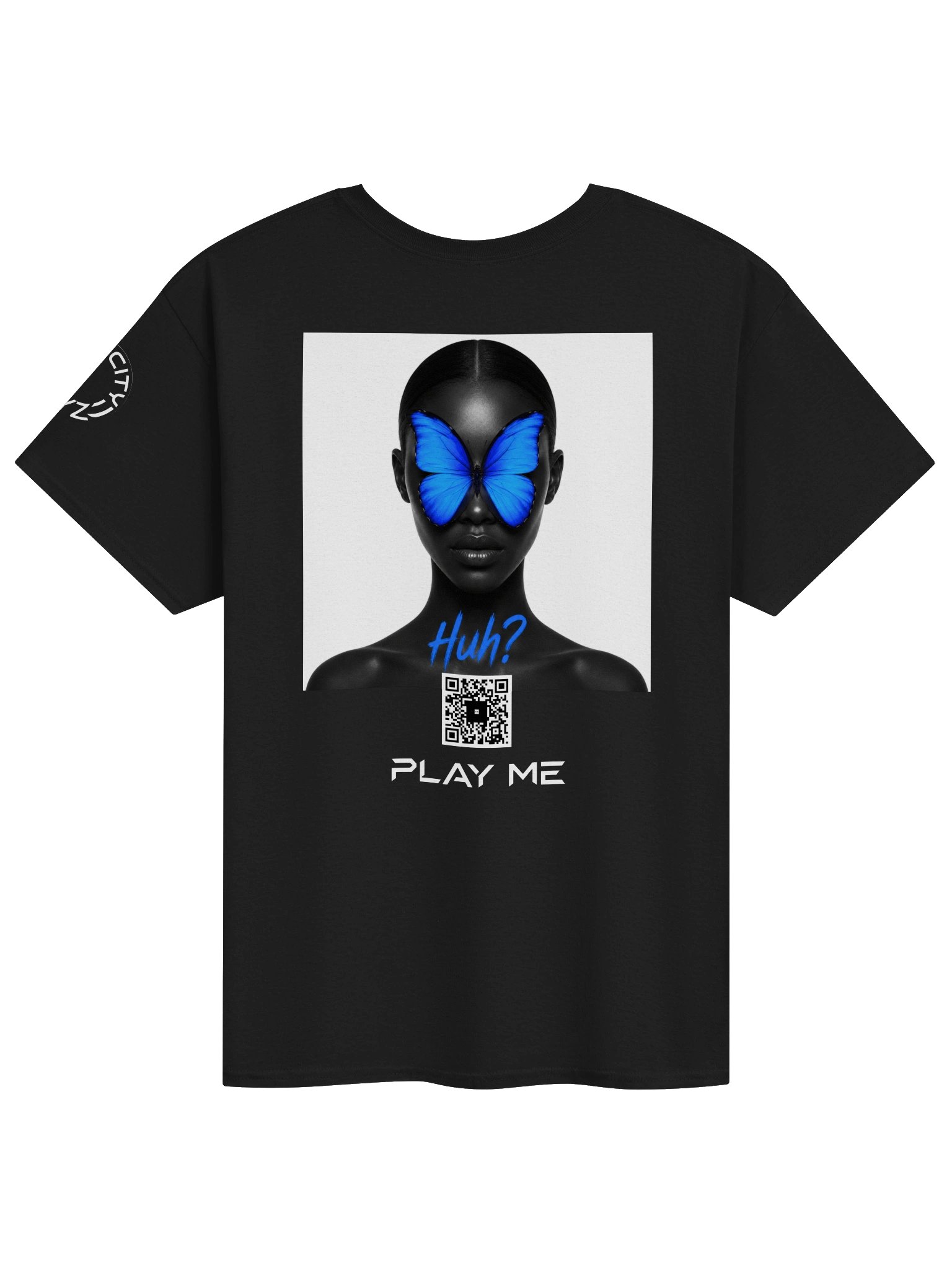 Huh? Scan Tee - Afro-Tech Art Shirt product image (1)