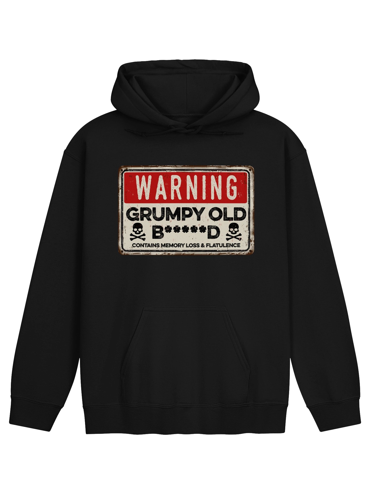 Warning: Grumpy Old B*****d Hoodie product image (1)