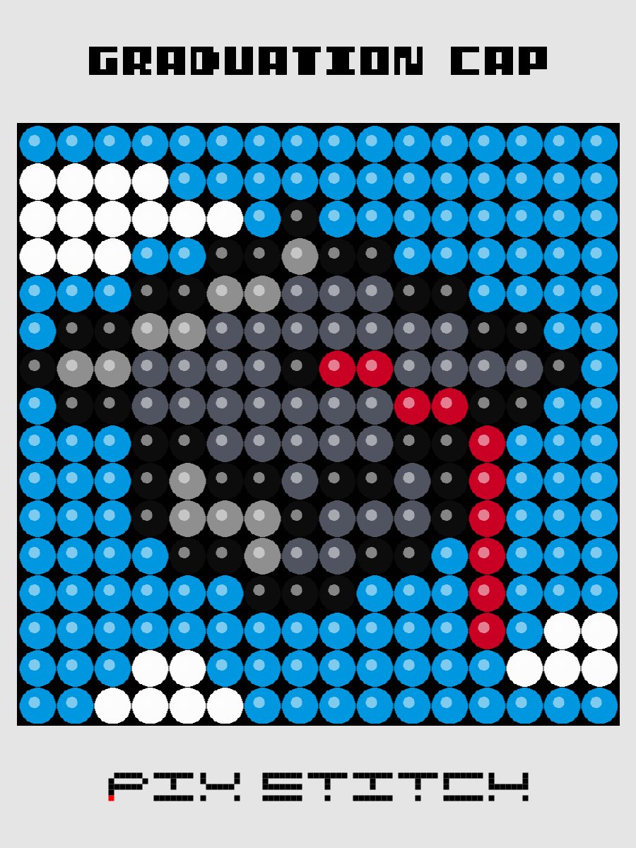 Graduation Cap Pixel Art product image (1)