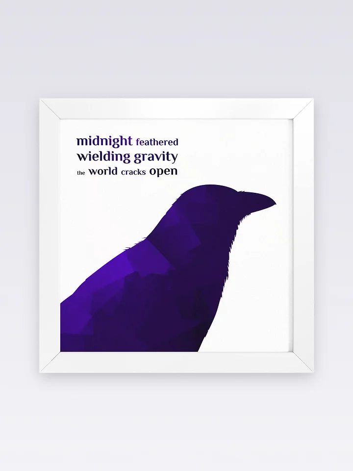 Framed Museum-Quality Poster - Crow product image (1)