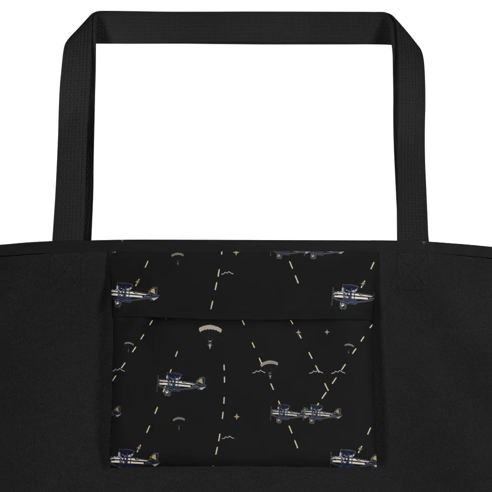 secretless-orbitfair-biplane-paratrooper-seamproof-medium-tote-black-cream-brass product image (2)