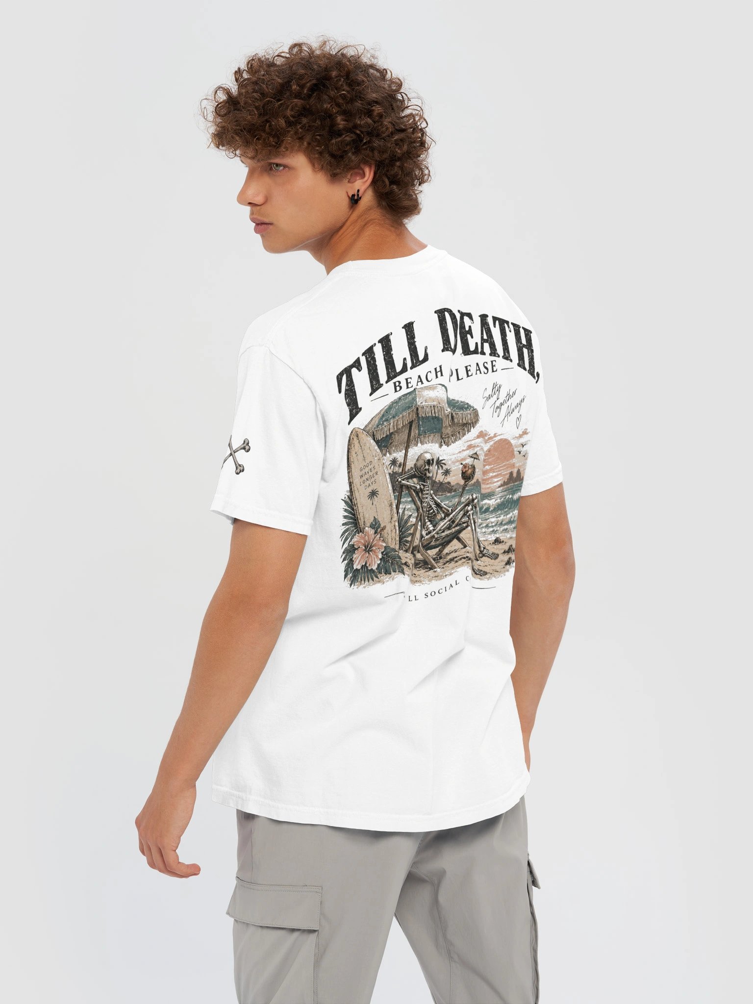 Till Death Beach Please Comfort Colors Tee — Coastal Skellie Edit product image (10)