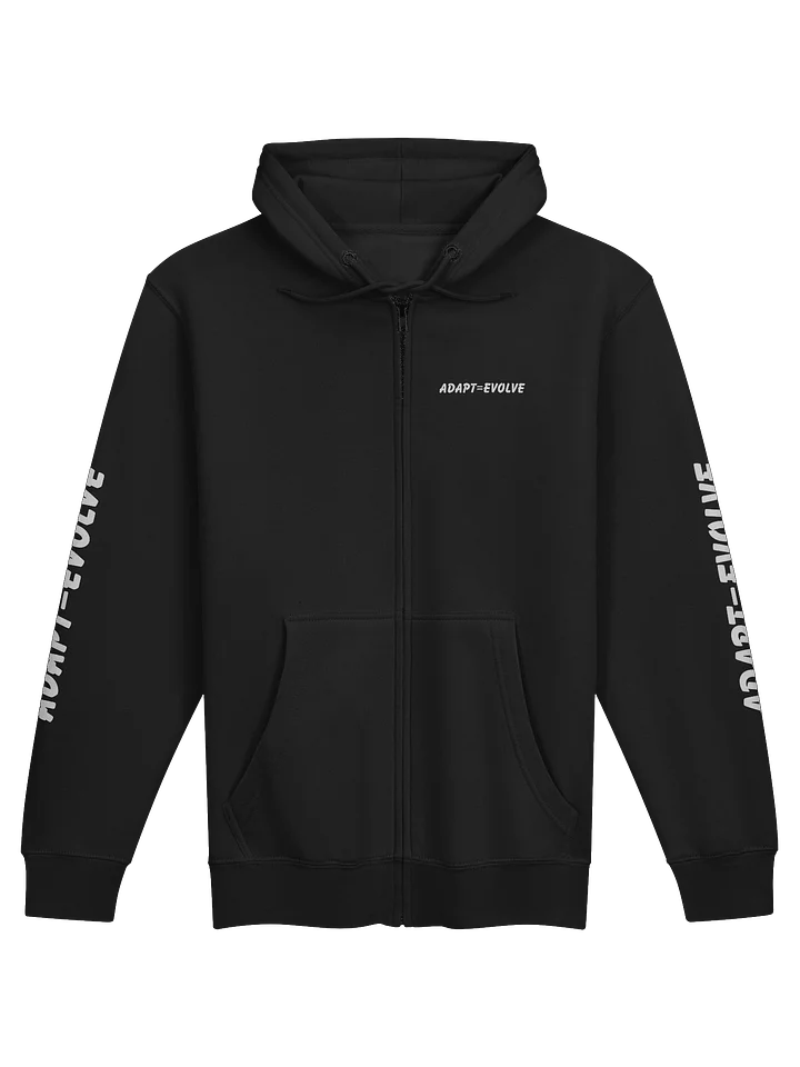 Adapt=Evolve zip hoodie product image (1)