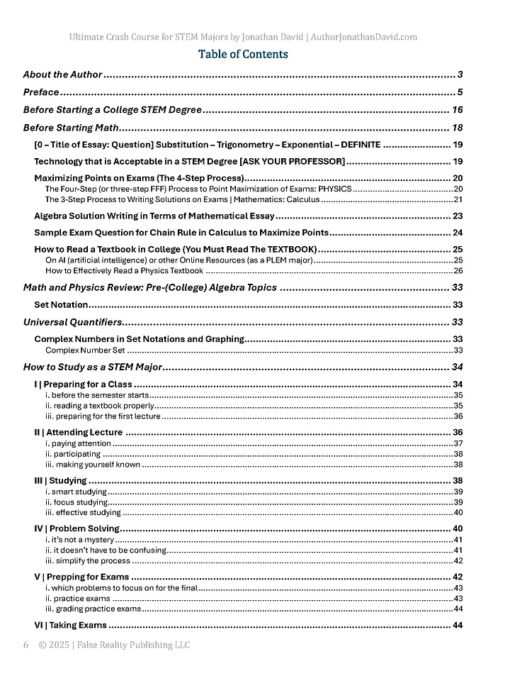 The Ultimate Crash Course for STEM Majors (Edition 1/2) product image (2)