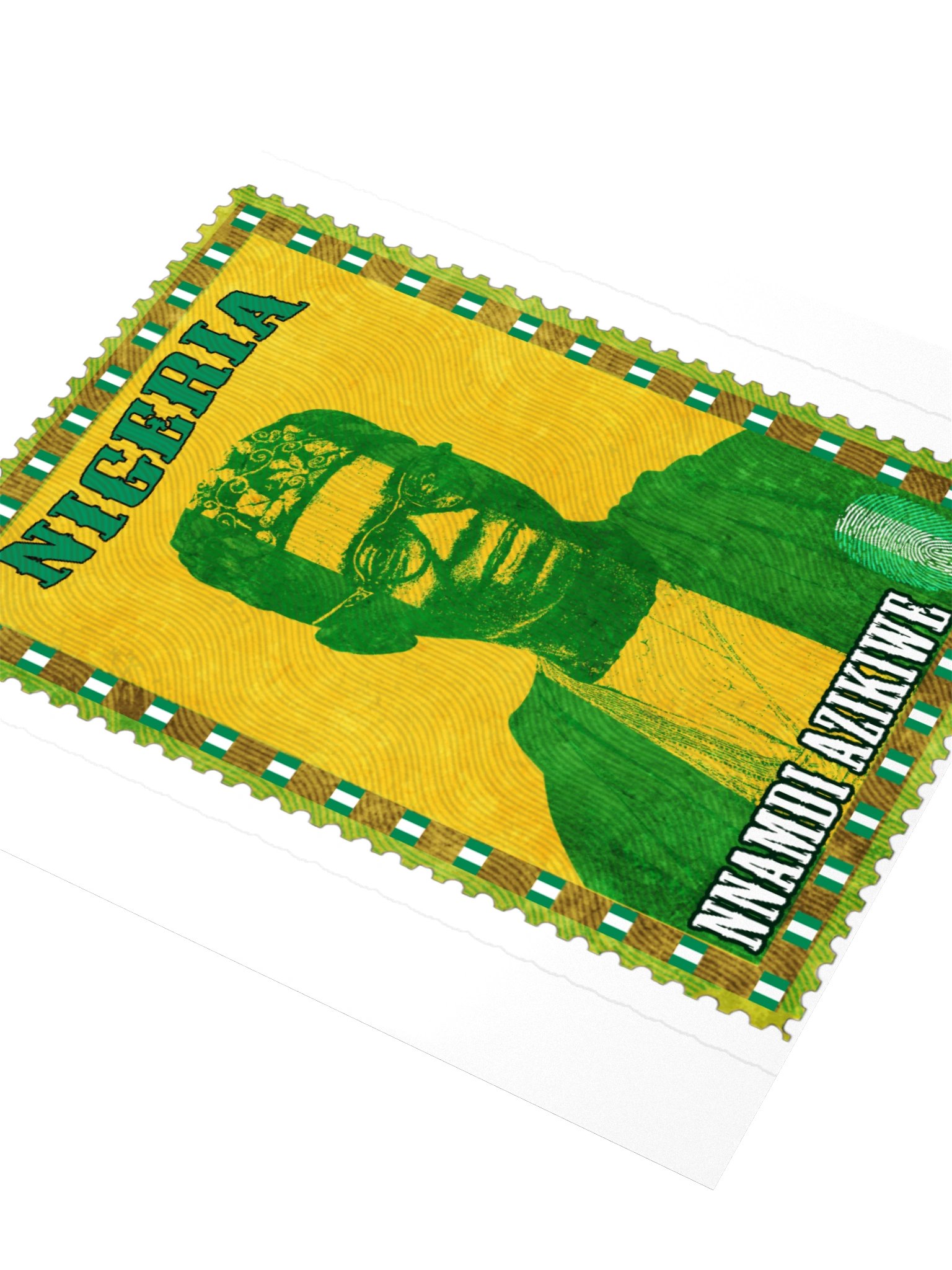 Nnamdi Azikiwe Nigeria Vintage Postage Stamp Sticker product image (8)