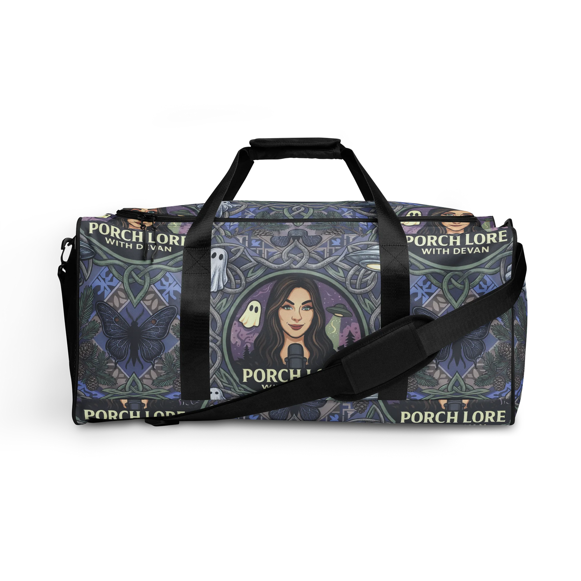 PORCH LORE DEVAN PERIWINKLE MOTH DUFFLE BAG product image (2)
