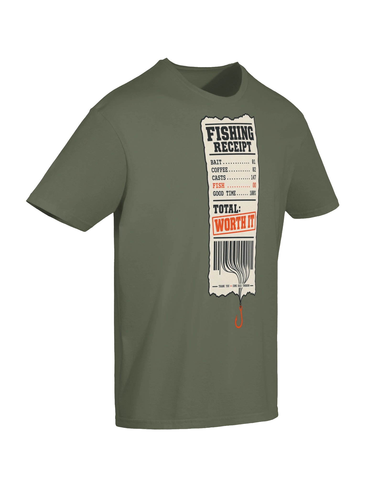 Fishing Receipt T-shirt product image (26)