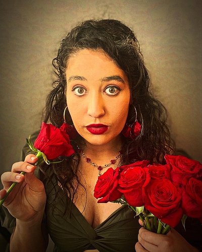 “She bleeds the green of a stem sliced through, gutted out, hollow, empty and blue.” - Nicole de la Cruz (Her Thorns) 🌹🎶 #nic...