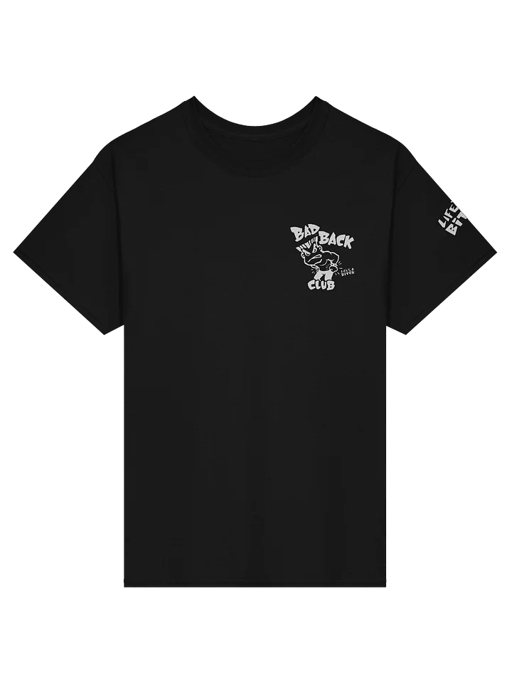 Bad Back Club Small Logo - Black T Shirt product image (1)