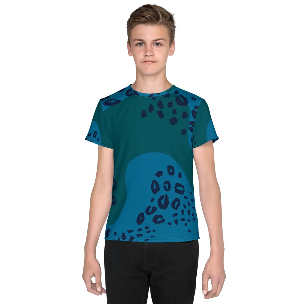 Dynamic Teal Youth T-Shirt product image (1)