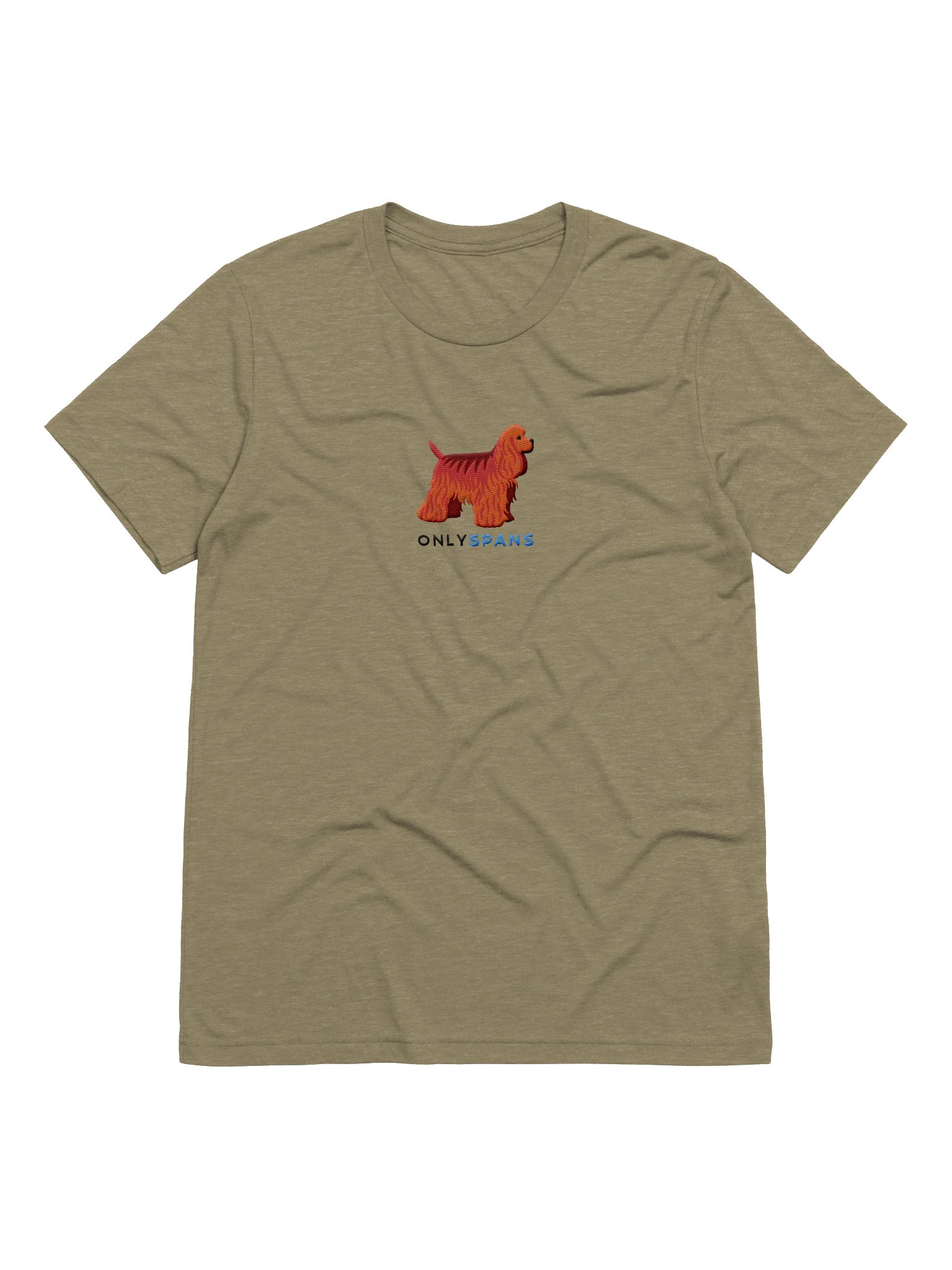 Only Spans T-Shirt(Embroidered) of an American Cocker Spaniel(Red) product image (13)