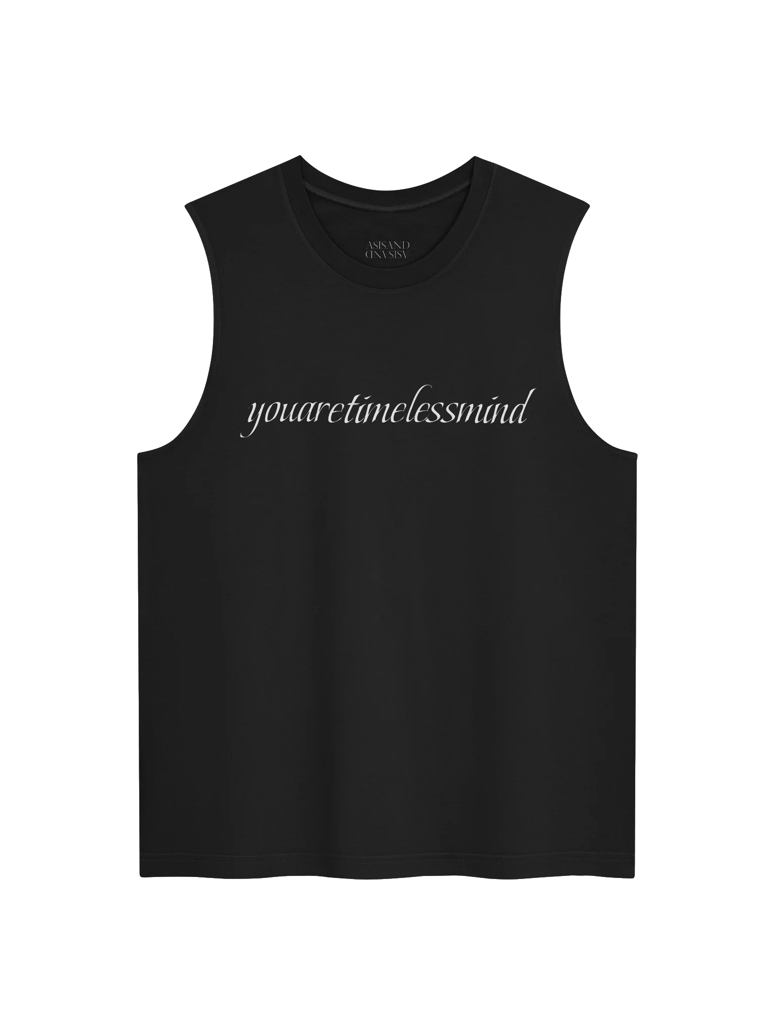 YOUARETIMELESSMIND CLASSIC UNISEX MUSCLE TANK BK product image (1)