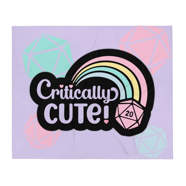 Critically Cute Throw Blanket product image (2)