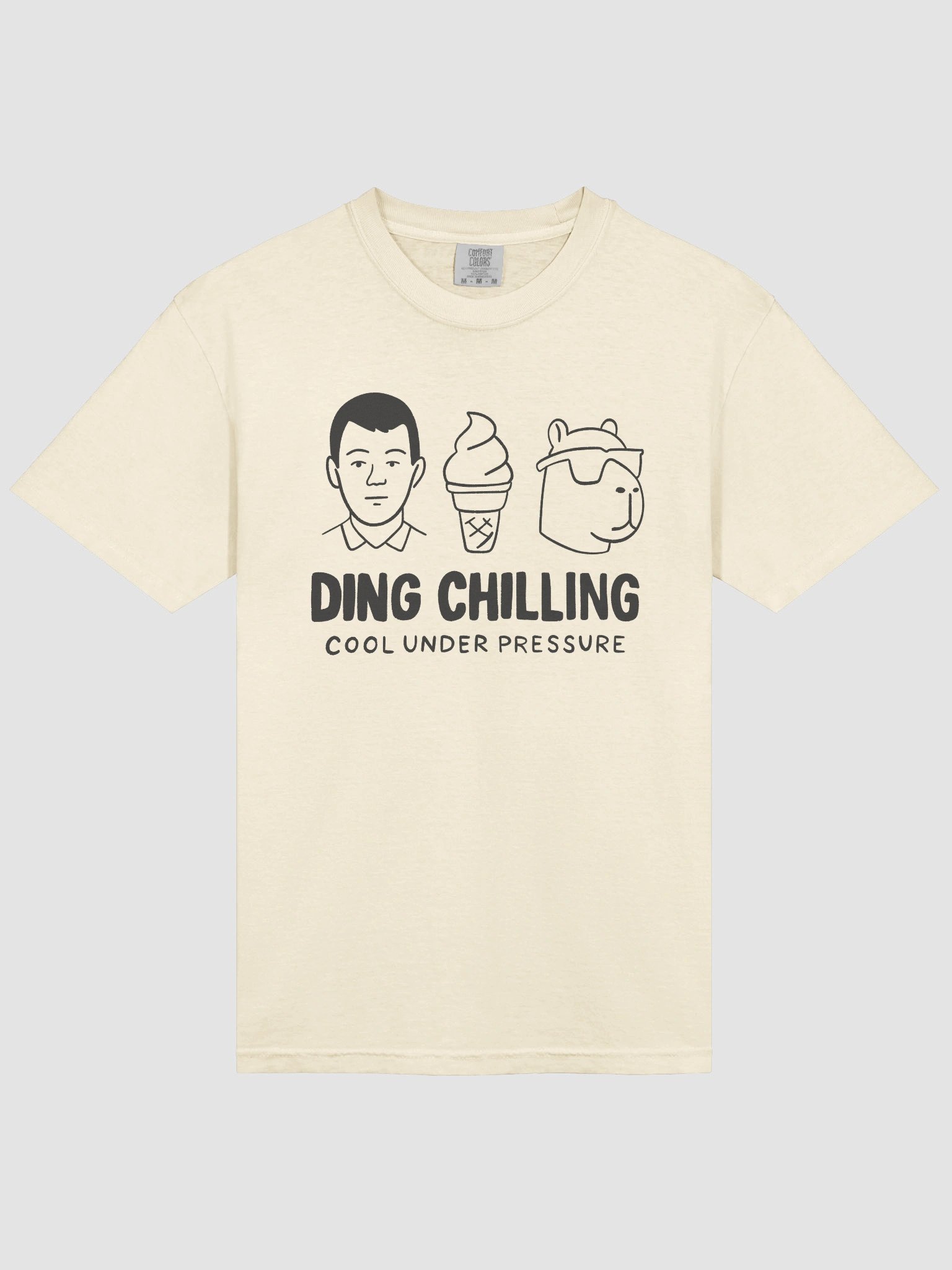 Ding Chilling – Cool Under Pressure | Funny Chess Meme Design | T-Shirt Light product image (3)