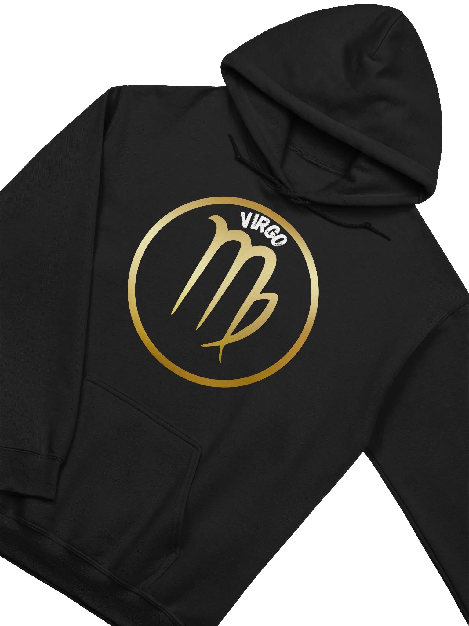 Golden Virgo Zodiac Symbol Hoodie product image (2)