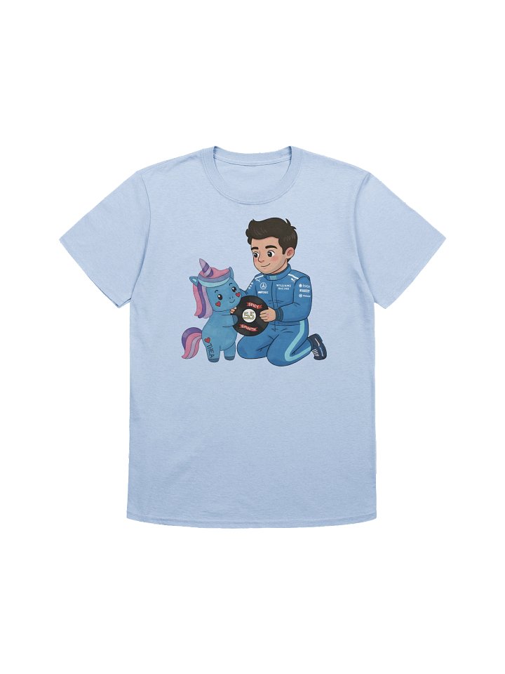 Carlos Sainz “Unicorn Podium Magic” Tee – Sparkles the Unicorn x Williams F1 Baku 2025 Tribute Shirt product image (1)