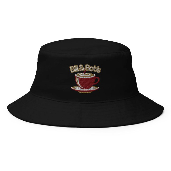 Bill & Bob's Coffee Shop | AA Sobriety Bucket Hat Maroon Color Design product image (1)