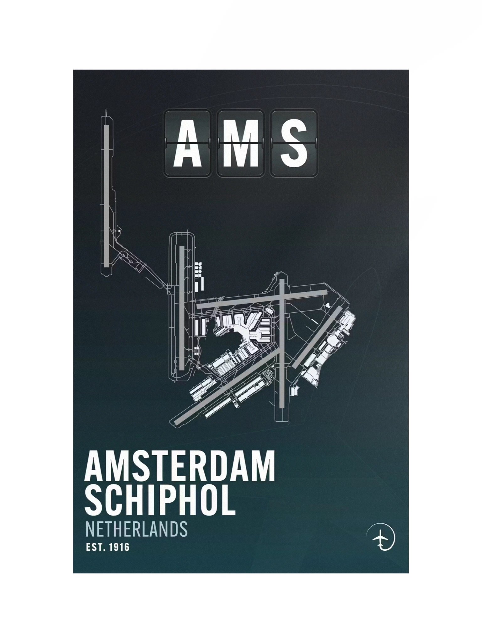 Amsterdam Schiphol AMS Poster product image (1)