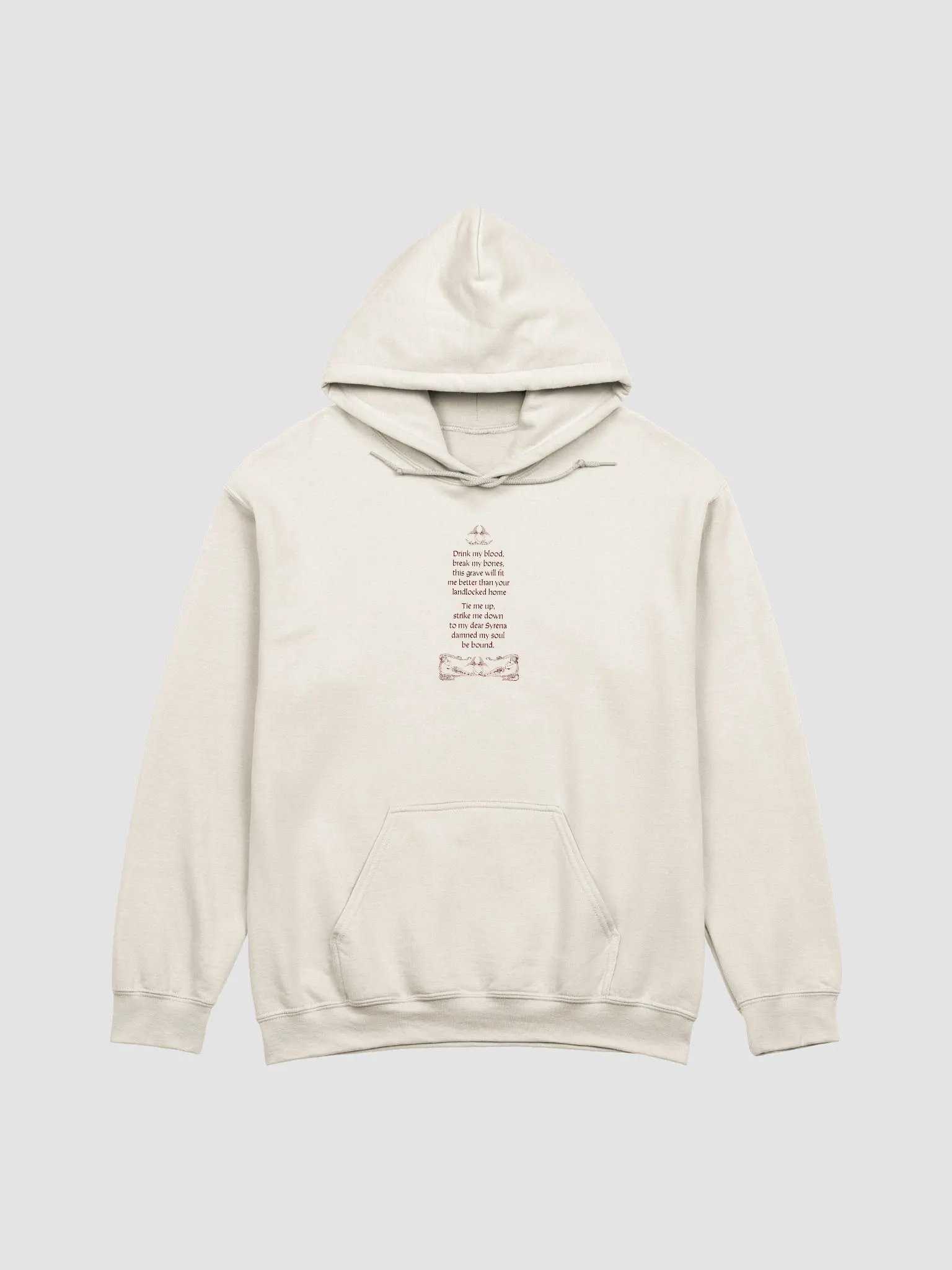 'Syrena' Official Merch Hoodie (chorus lyrics version) product image (9)