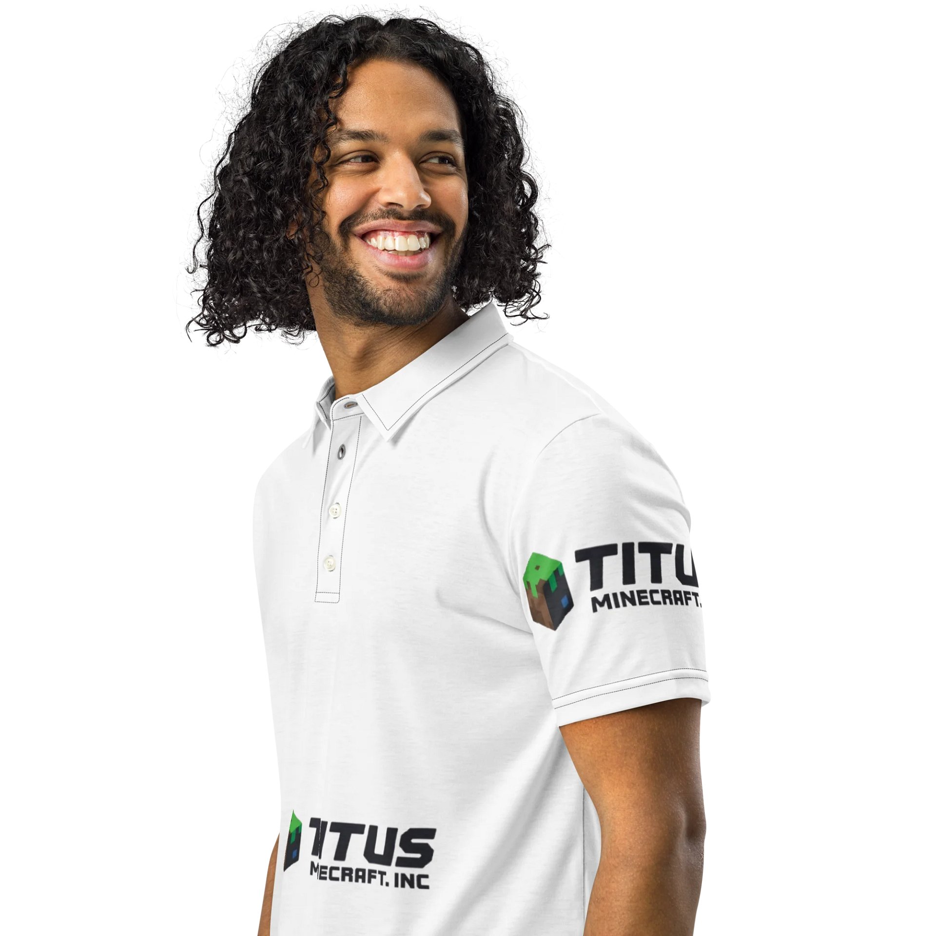 Minecraft Dirt Block Polo Shirt product image (2)