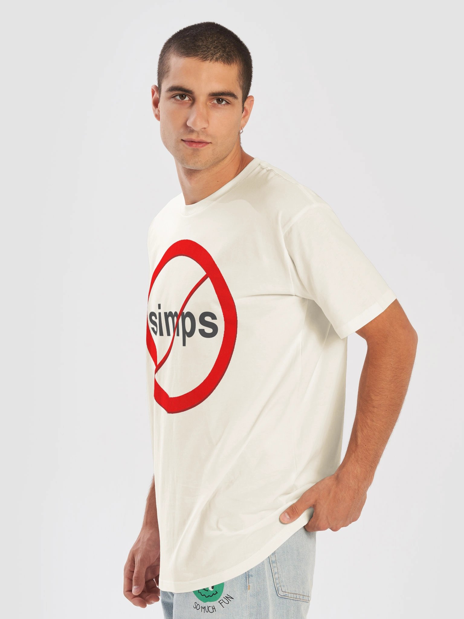 No simps WHITE Tee product image (7)