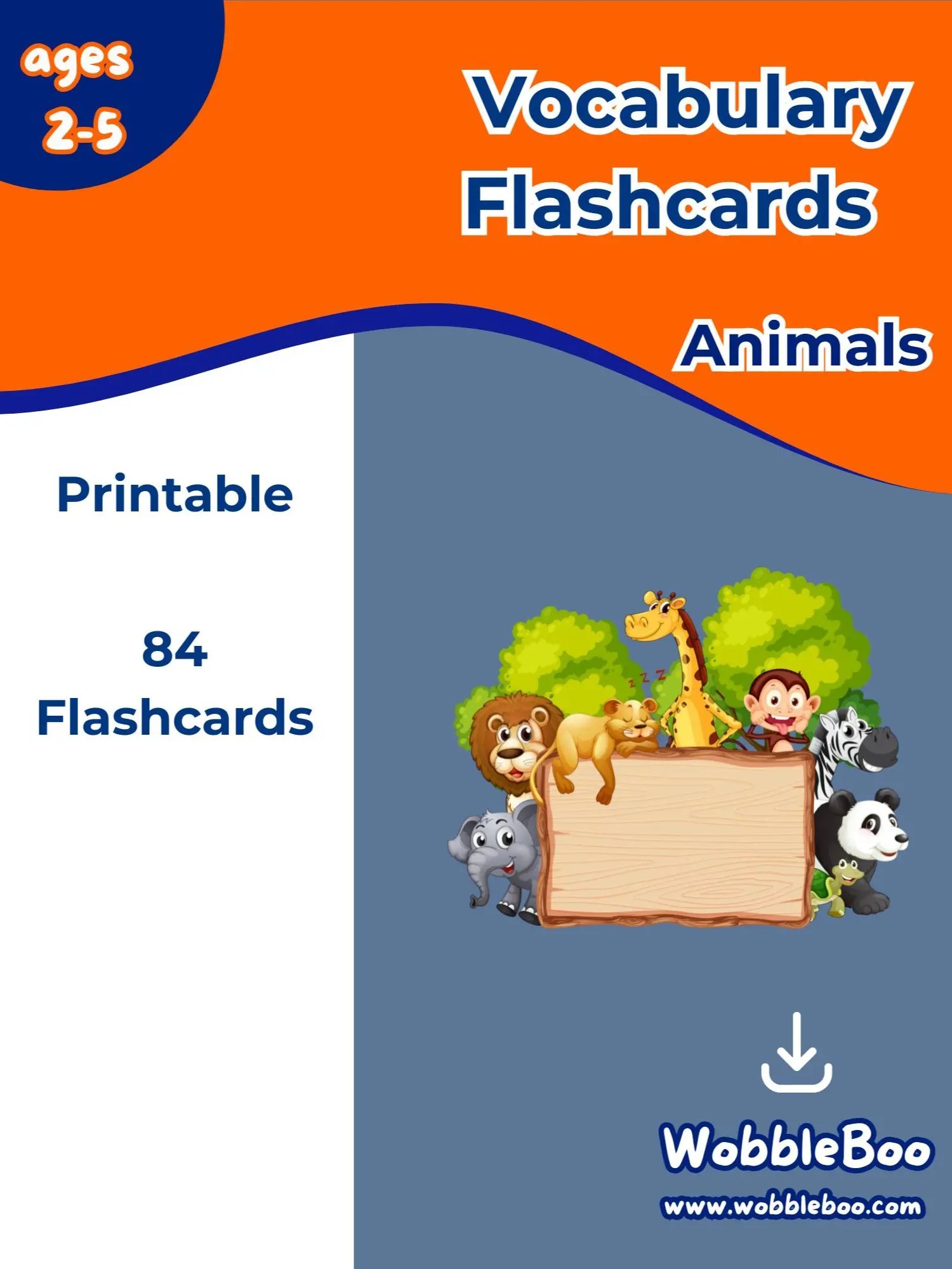 Printable Flashcards: Animals product image (1)