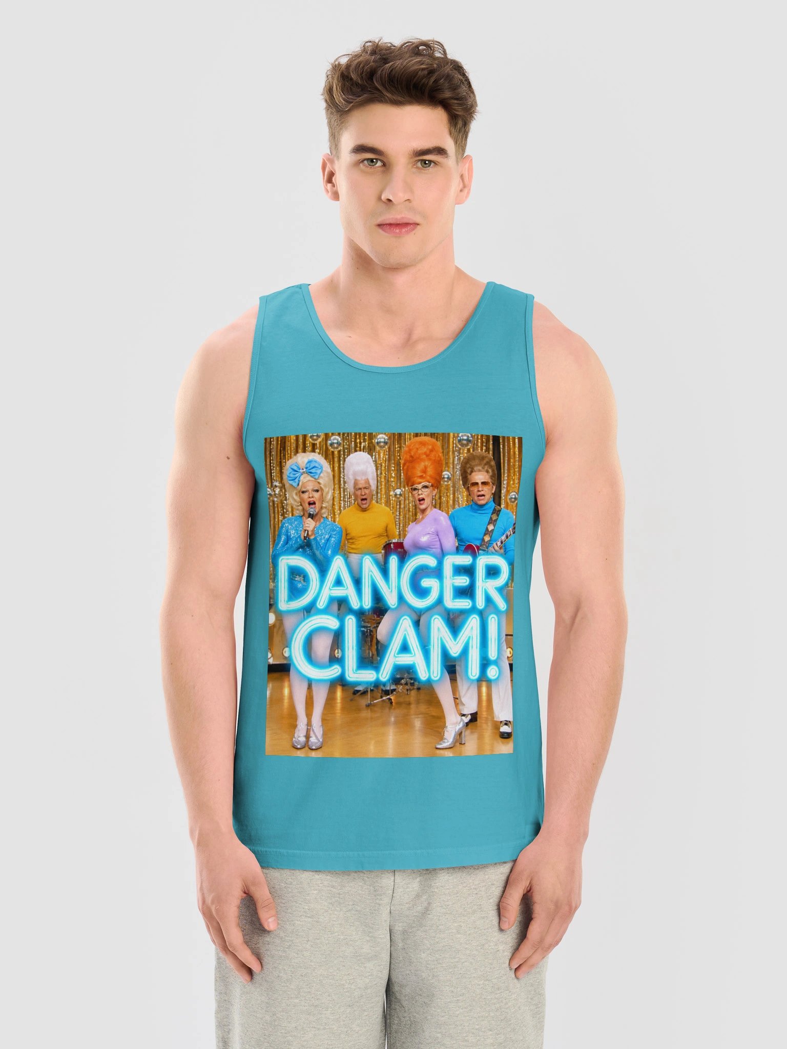 DANGER CLAM! | The Official Retro Flux TV Tank | Comfort Colors Unisex Garment-Dyed product image (1)
