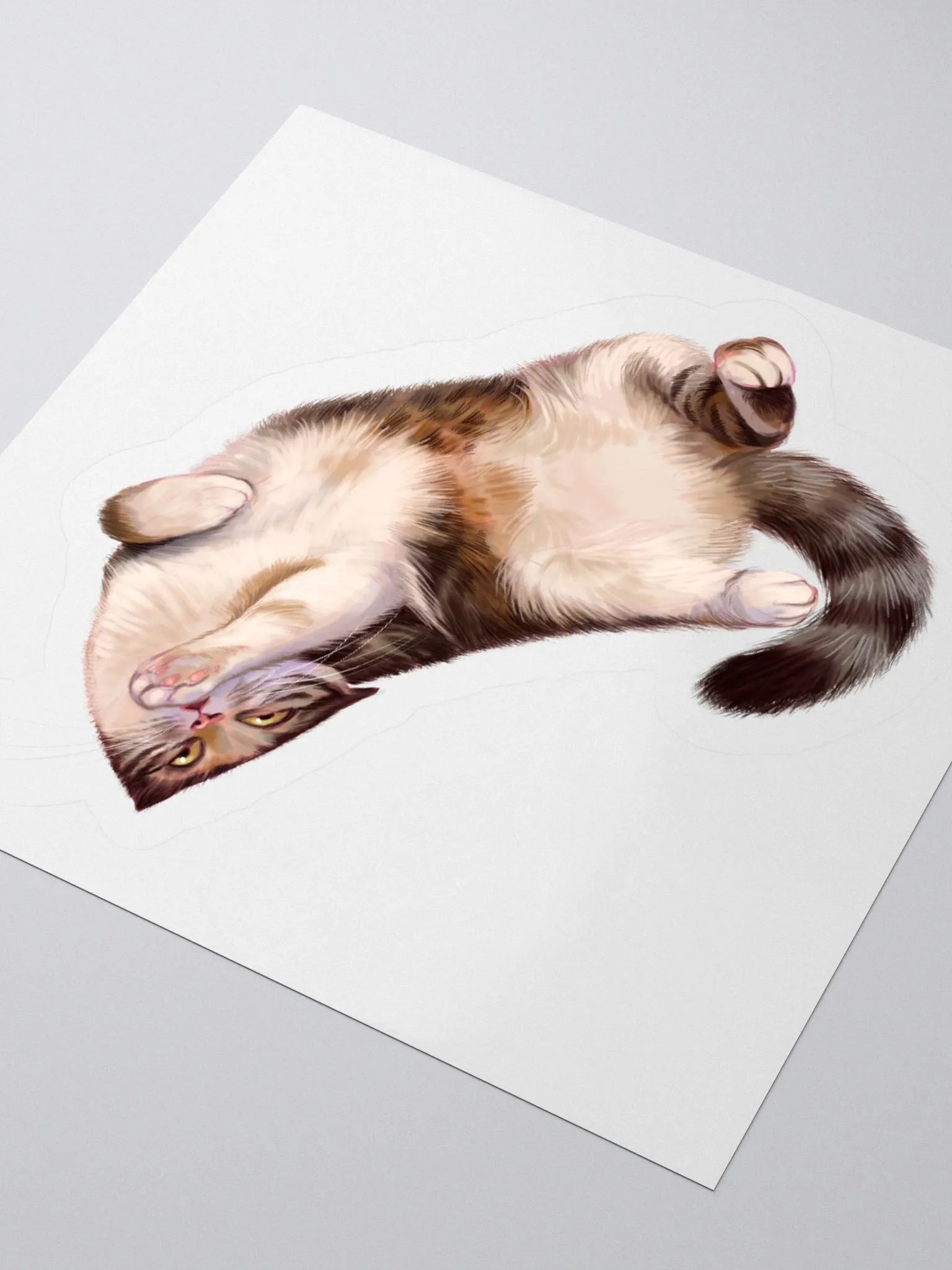 Happy cat sticker product image (1)