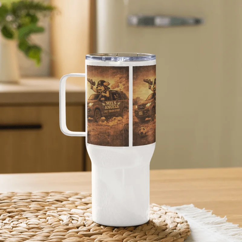 Dog Tank Badge Travel Mug | Mel’s Angels Pet Transport 25oz & 40oz Insulated Tumbler product image (10)