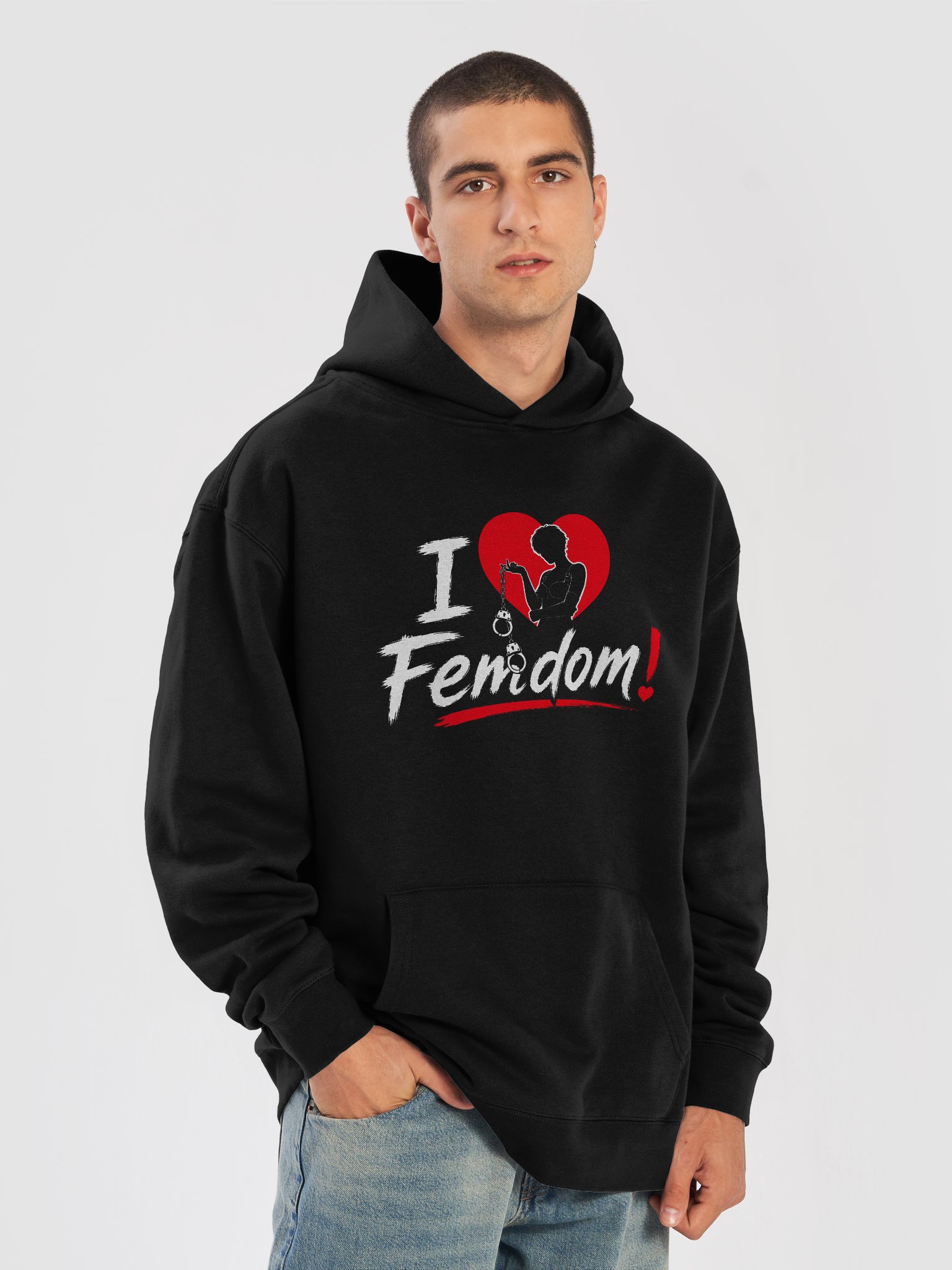 I Love Femdom! – Gothic Streetwear Hoodie product image (7)