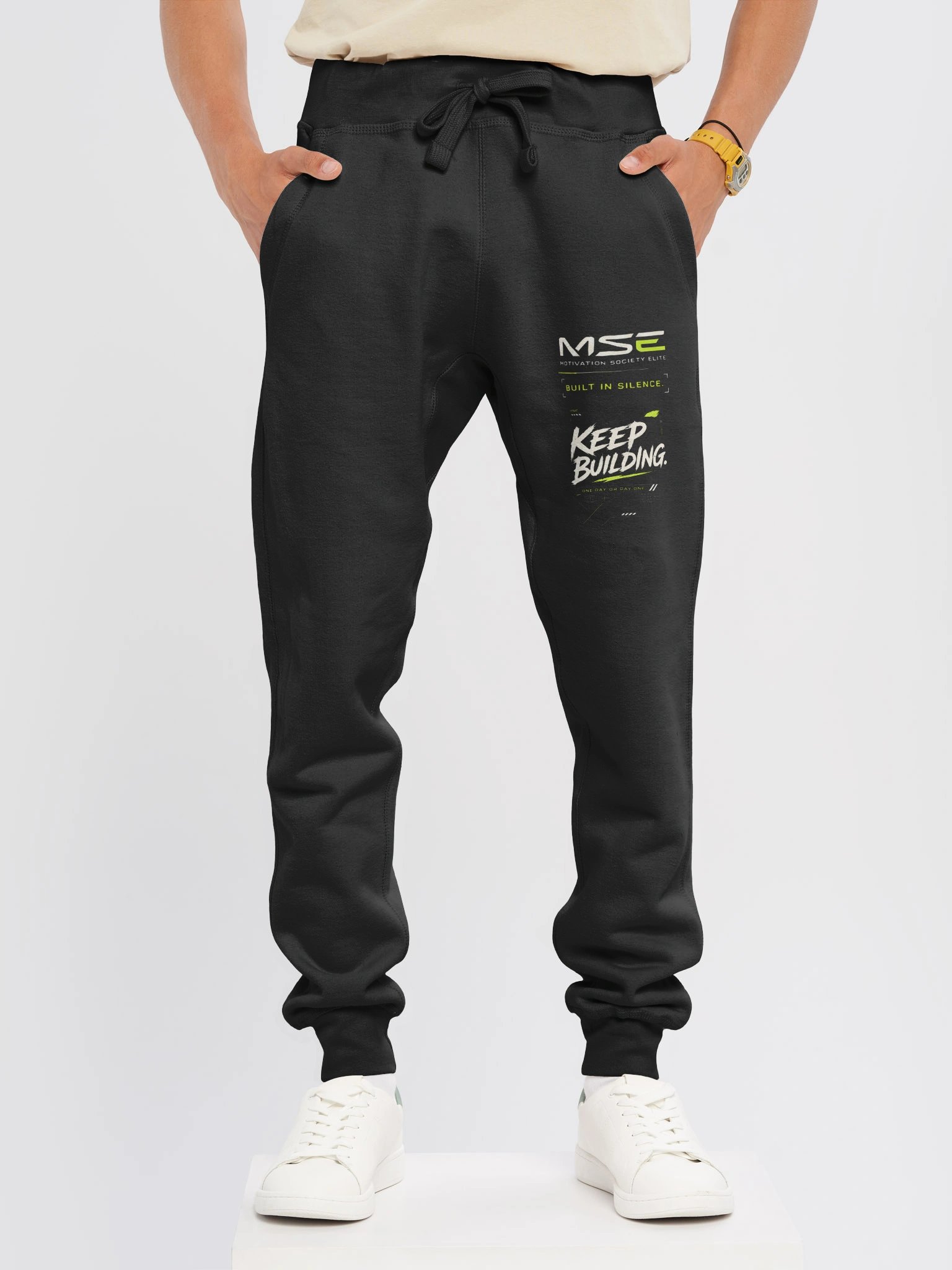 Keep Building. One Day or Day One. — MSE Premium Joggers product image (10)