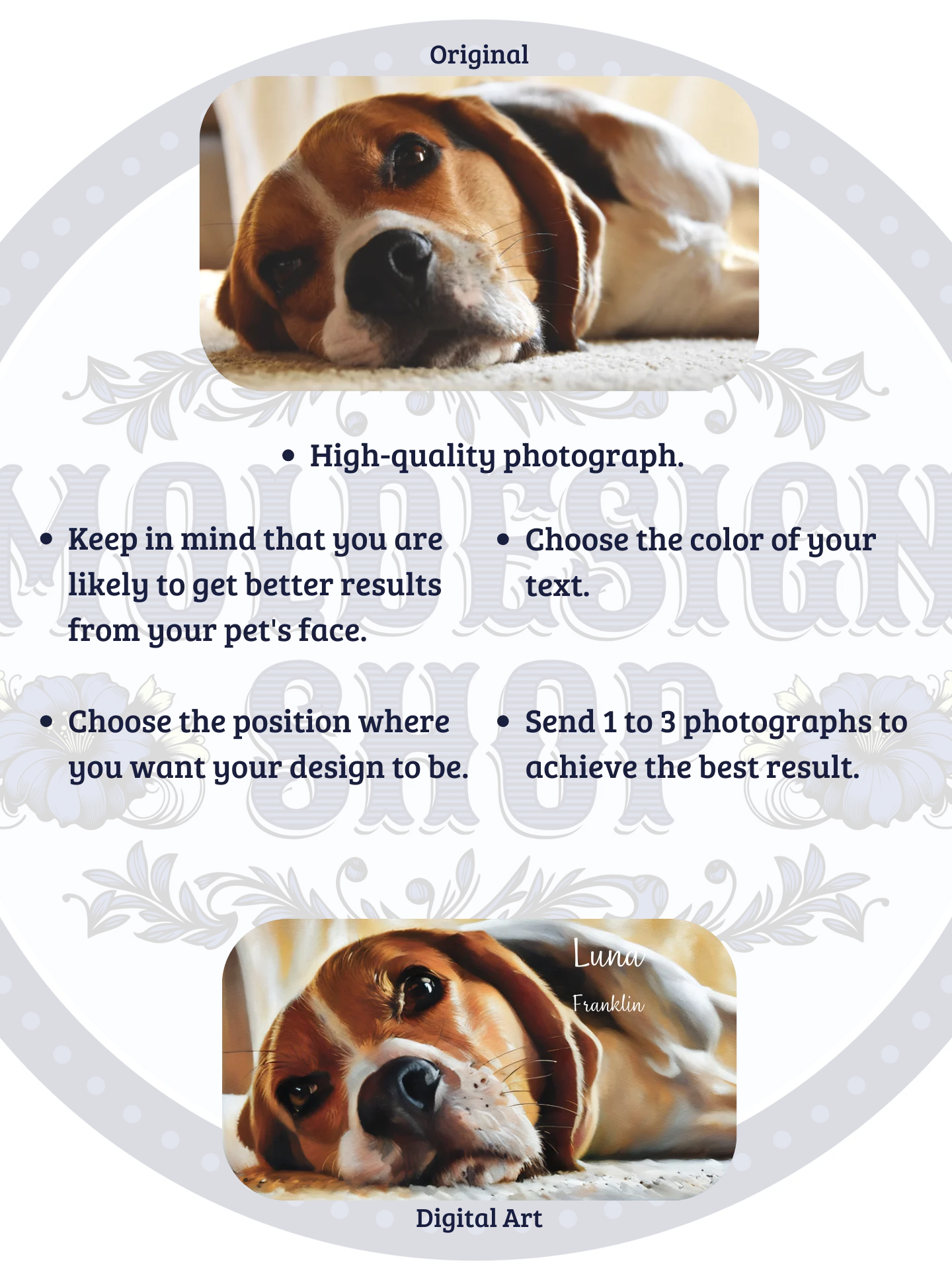 YOUR BEAGLE! / TRAVEL MUG 25 oz PERSONALIZED NAME product image (5)