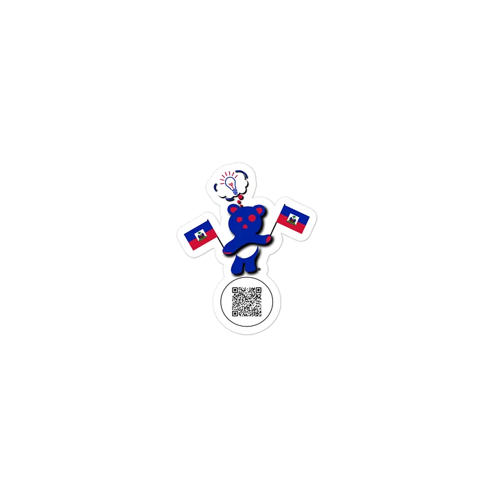 Haiti — Country Bear Sticker | BehrBrained Media product image (1)