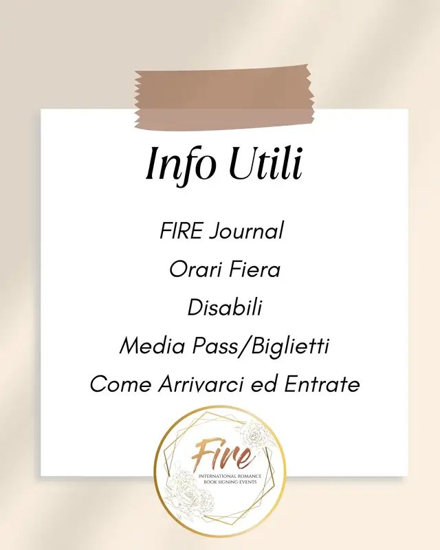 - 8 giorni!!! Abbiamo delle novità ma anche alcune info che pensiamo possiamo essere utili! Chi sta contando i giorni alzi la mano! 🙋‍♀️ #RomanceEvent #firebologna2025 #booktokitalia #FireEvent 