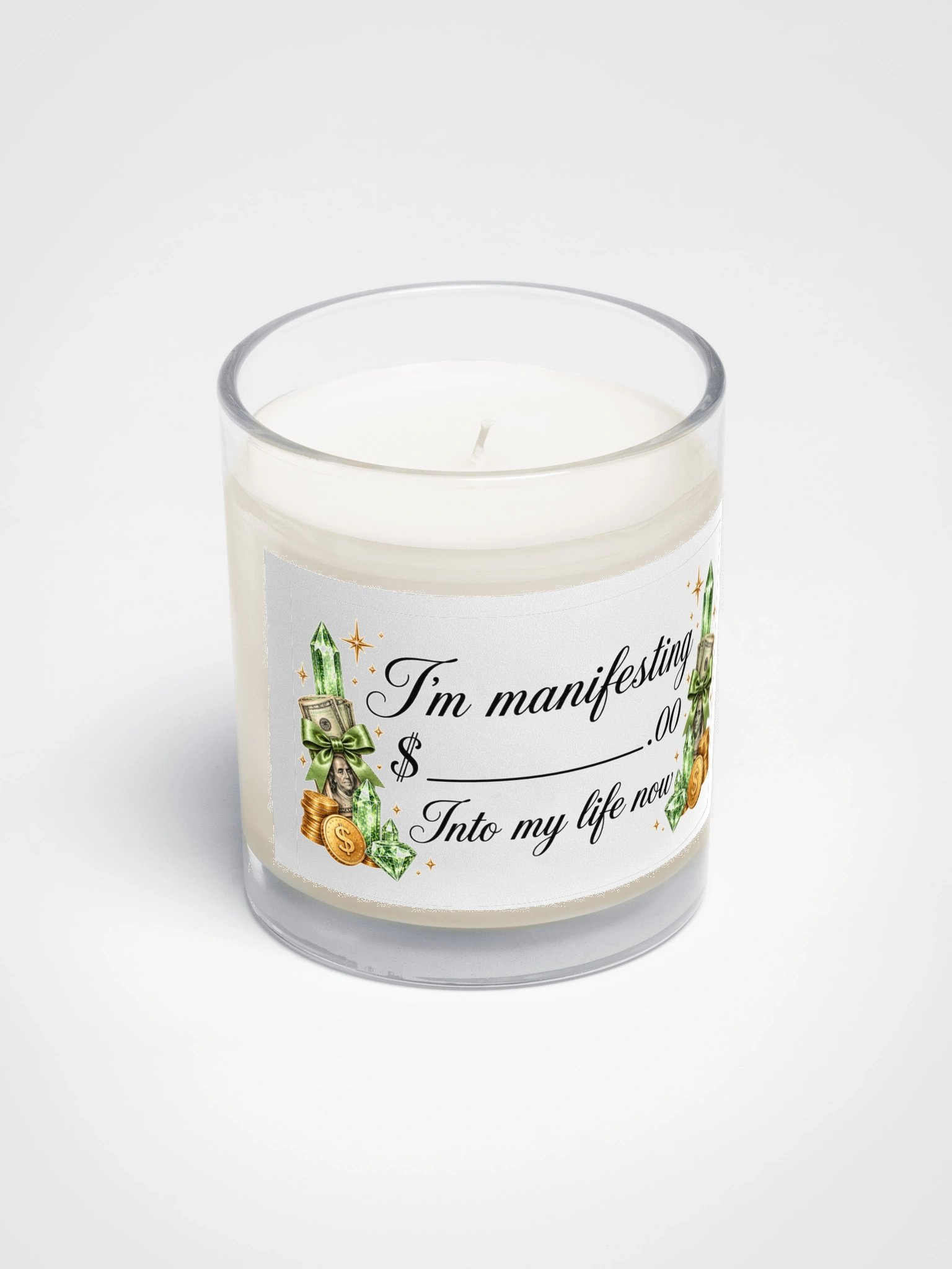 Clear Money Blocks Spell Candle product image (2)